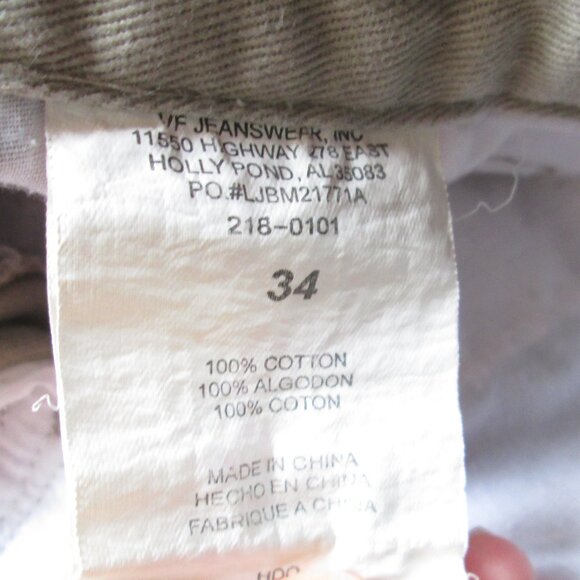 Men's Lee Dungarees Khaki 100% Cotton Cargo Shorts Size 34 - Picture 4 of 7